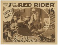 9k755 RED RIDER chapter 1 LC 1934 sheriff Buck Jones, Universal cowboy serial, Sentenced to Die!