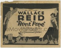 9k151 RENT FREE TC 1922 artist Wallace Reid & poor pretty Lila Lee live on a mansion rooftop!