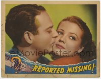 9k761 REPORTED MISSING LC 1937 best close up of William Gargan kissing Jean Rogers on the cheek!