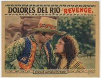 9k764 REVENGE LC 1928 great close up of Dolores Del Rio glaring at suave LeRoy Mason!