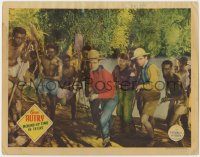 9k782 ROUND-UP TIME IN TEXAS LC 1937 Gene Autry & African natives with ready their weapons!