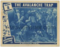 9k783 ROYAL MOUNTED RIDES AGAIN chapter 2 LC 1945 Mountie Bill Kennedy, The Avalanche Trap!