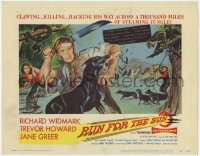 9k155 RUN FOR THE SUN TC 1956 Richard Widmark finds Nazi war criminals in Central American jungle!