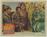 9k787 SAHARA LC 1943 Humphrey Bogart bribes men with water if they tell the truth!