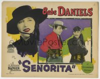 9k812 SENORITA LC 1927 mustached Bebe Daniels' Zorro disguise doesn't fool James Hall!