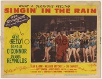 9k843 SINGIN' IN THE RAIN LC #6 1952 Gene Kelly dancing in baggy pants costume with 8 sexy girls!