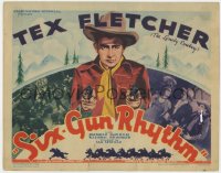 9k169 SIX-GUN RHYTHM TC 1939 radio's Lonely Cowboy Tex Fletcher, newest singing cowboy star, rare!