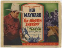 9k170 SIX-SHOOTIN' SHERIFF TC 1938 cowboy Ken Maynard with his wonder horse Tarzan save the day!