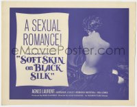 9k173 SOFT SKIN ON BLACK SILK TC 1963 Radley Metzger, classic sexy image, a sexual romance!