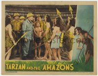 9k877 TARZAN & THE AMAZONS LC 1945 Barton MacLane, Henry Stephenson, Johnny Sheffield as Boy!