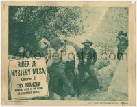 9k885 TEX GRANGER chapter 2 LC 1948 great image of masked cowboys, Rider of Mystery Mesa!