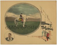9k888 THAT DEVIL QUEMADO LC 1925 far shot of cowboy Fred Thomson riding his horse Silver King!