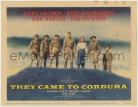 9k184 THEY CAME TO CORDURA TC 1959 Gary Cooper, Rita Hayworth, Van Heflin, Mexican Revolution!