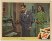 9k890 THIN MAN GOES HOME LC #3 1944 William Powell & Myrna Loy try to find a clue in the painting!