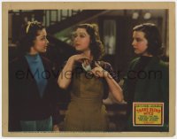 9k897 THREE BLIND MICE LC 1938 close up of Loretta Young between Marjorie Reaver & Pauline Moore!