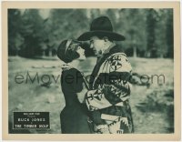 9k904 TIMBER WOLF LC 1925 romantic close up of cowboy hero Buck Jones & pretty Elinor Fair!