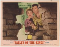 9k929 VALLEY OF THE KINGS LC #6 1954 Eleanor Parker & Robert Taylor find Pharaoh's secret chamber!
