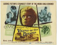 9k197 VILLAGE OF THE DAMNED TC 1960 science-fiction's strangest story of the weird child-demons!