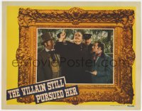 9k934 VILLAIN STILL PURSUED HER LC 1940 Buster Keaton & Hugh Herbert watch Alan Mowbray arrested!