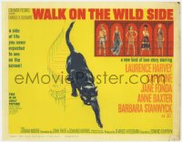 9k199 WALK ON THE WILD SIDE TC 1962 cool artwork of black cat on stairs & sexy stars on balcony!
