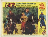 9k939 WAR LORD LC #8 1965 Charlton Heston on horseback carrying young child by Richard Boone!