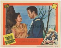 9k941 WAR PAINT LC #2 1953 great c/u of soldier Robert Stack with Native American Joan Taylor!