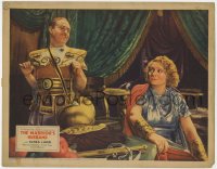 9k943 WARRIOR'S HUSBAND LC 1933 Marjorie Rambeau is not impressed with Ernest Truex wearing armor!