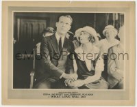 9k962 WHAT LOVE WILL DO LC 1921 close up of Edna Murphy & Johnnie Walker sitting in church!