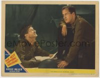 9k963 WHAT NEXT, CORPORAL HARGROVE? LC #2 1945 Keenan Wynn is breaking Sgt. Chill Wills' heart!