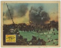 9k987 YANK IN THE R.A.F. LC 1941 far image of many soldiers in water & on ship during World War II!