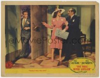 9k989 YOU WERE NEVER LOVELIER LC 1942 Rita Hayworth is kept back from Astaire by Adolphe Menjou!