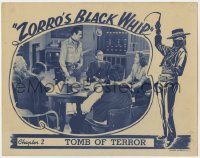 9k998 ZORRO'S BLACK WHIP chapter 2 LC 1944 Republic serial, Linda Stirling, Tomb of Terror!