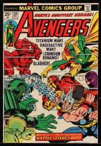 9m241 AVENGERS #130 comic book December 1974 Titanium Man, one of the greatest battle issues ever!