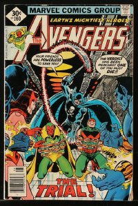 9m242 AVENGERS #160 comic book June 1977 Marvel Comics, Earth's mightiest heroes in The Trial!