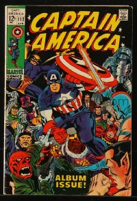 9m265 CAPTAIN AMERICA #112 comic book April 1969 Marvel Comics, Lest We Forget, album issue!