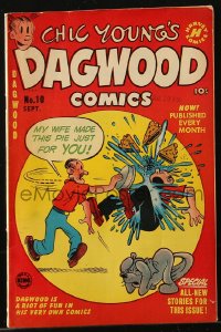 9m290 DAGWOOD #10 comic book September 1951 Chic Young, he's a riot of fun in his own comics!