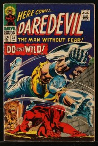 9m303 DAREDEVIL #23 comic book December 1966 Marvel Comics, The Man Without Fear, DD Goes Wild!