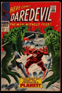 9m307 DAREDEVIL #28 comic book May 1967 Man Without Fear, Thou Shalt Not Covet Thy Neighbor's Planet!