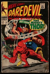 9m309 DAREDEVIL #30 comic book July 1967 The Man Without Fear, The Mighty Thor crossover!