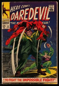 9m311 DAREDEVIL #32 comic book September 1967 The Man Without Fear, To Fight the Impossible Fight!