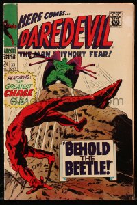 9m312 DAREDEVIL #33 comic book October 1967 The Man Without Fear, Behold The Beetle!