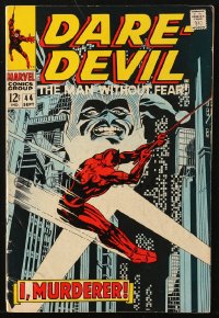 9m320 DAREDEVIL #44 comic book September 1968 The Man Without Fear, I, Murderer!