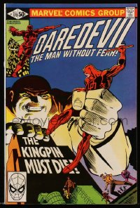 9m293 DAREDEVIL #170 comic book May 1981 The Man Without Fear, The Kingpin Must Die!