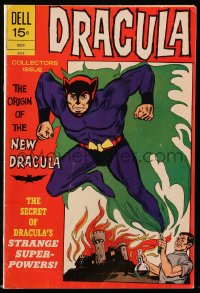 9m333 DRACULA #6 comic book July 1972 The Origin of the New Dracula, his strange super-powers!