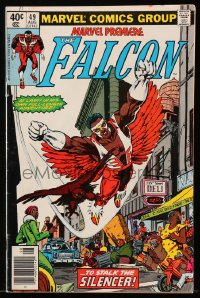 9m336 FALCON #49 comic book August 1979 his own full-length adventure, Sound of The Silencer!
