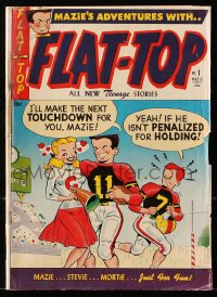9m343 FLAT-TOP #1 comic book November 1953 all new teenage stories, first issue!