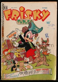 9m345 FRISKY FABLES #7 comic book October 1947 treasure found in this issue drawn by Al Fago!