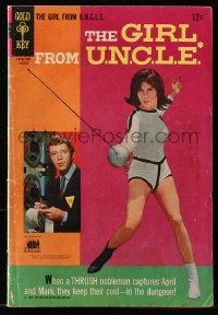 9m354 GIRL FROM U.N.C.L.E. #4 comic book August 1967 Stefanie Powers, Man from UNCLE spin-off!