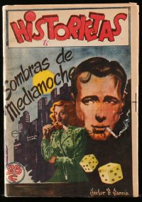 9m359 HISTORIETAS #86 Mexican comic book February 1951 Hector R. Garcia art of Humphrey Bogart!