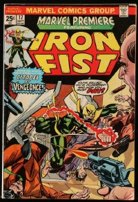 9m364 IRON FIST #17 comic book September 1974 Marvel Comics, Citadel on the Edge of Vengeance!